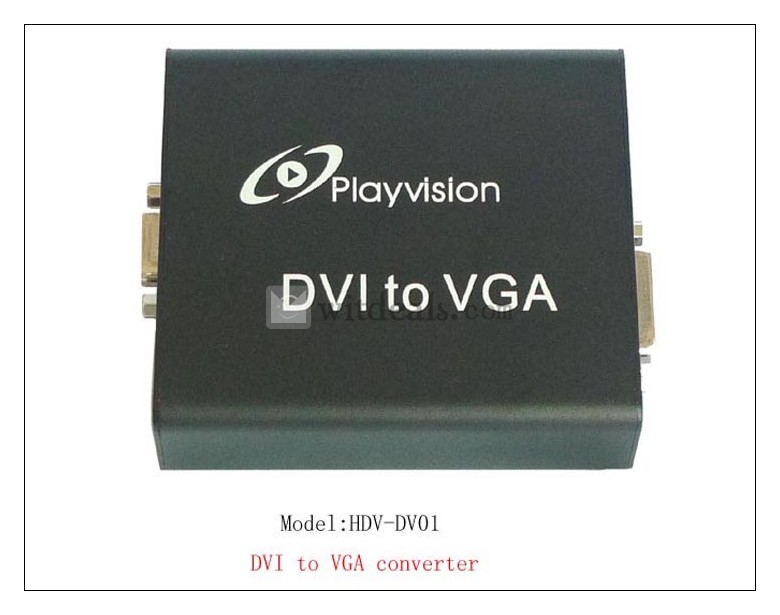 DVI からVGA変換するコンバーター  