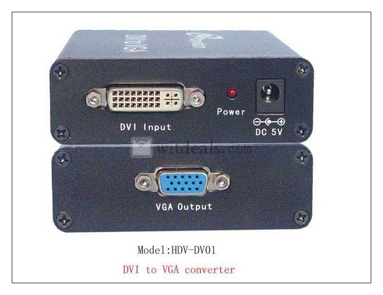 DVI to VGA 変換器