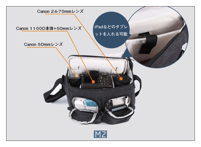 一眼レフ カメラショルダーバッグ レディース メンズ カメラバッグ キャノン ニコン 防水