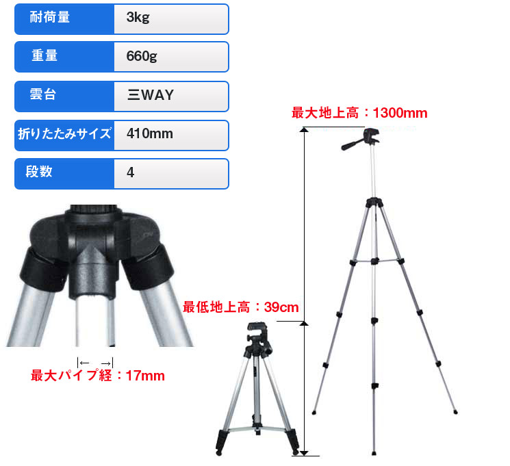 OLYMPUS三脚、ニコン D3200 三脚