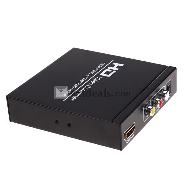 AV+HDMI－HDMIコンバータ　HDV-8A変換器 480I(NTSC)/576I(PAL) to 720P/1080P HDMI