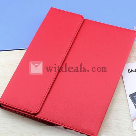 iPad4 Bluetoothキーボードケース　iPad4専用キーボードケース　レッド