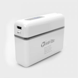 5200mAh【送料無料】8つ充電用変換プラグ 通用タイプモバイルバッテリー　ホワイト