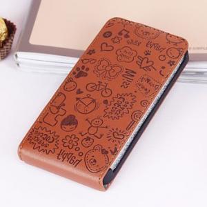 iPhone 4／4Sレザーケース/カバー　PU コーヒー色