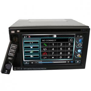 汎用2DIN6.2インチ車載DVDプレーヤーTFTタッチパネルディスプレーGPS USB／SD　iPod TV Bluetooth