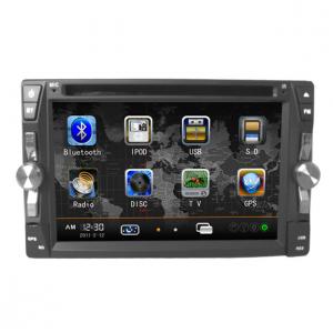 汎用6.2インチ 2DIN TFT 車載DVDプレーヤー電動コントロールパネルGPS iPod RDS TV Bluetooth