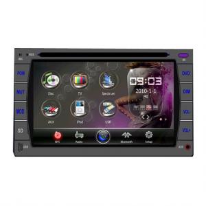 6.2インチ 2DIN TFT 車載DVDプレーヤー電動アシストコントロールパネルGPS iPod RDS TV Bluetooth　汎用