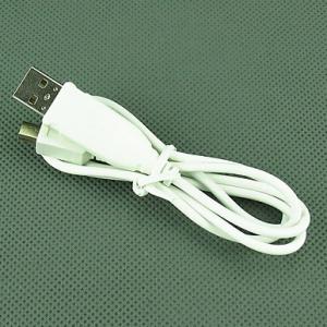 MICROデータケーブル　USB2.0ポート　0.8m　ホワイト