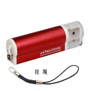 金属製 USB2.0 とUSB1.1対応メモリリーダー 3-8in１ レッド