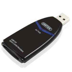 USB3.0接続　SDXCカード対応メモリカードリーダー（ブラック）　