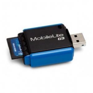 USB3.0対応　TF／MS／SD／SDXC対応カードリーダー　ハイスピード　ブルー