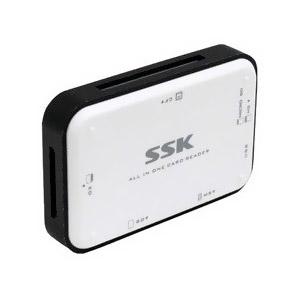 TF／SD／MS／XD／TF対応　USB3.0カードリーダー　ホワイト