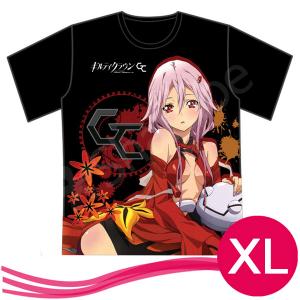 コスプレ衣装 ギルティクラウン  GuiltyCrown 楪いのり　Tシャツ　ブラック サイズ：XL