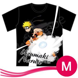 NARUTO-ナルト-うずまきナルト　Tシャツ　ブラック　サイズ：M