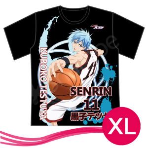 コスプレ衣装　黒子のバスケアニメ　黒子哲也　Tシャツ　ブラック　XLサイズ