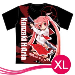 緋弾のアリア 神埼・Ｈ・アリア　Tシャツ　男女兼用　ブラック　XLサイズ