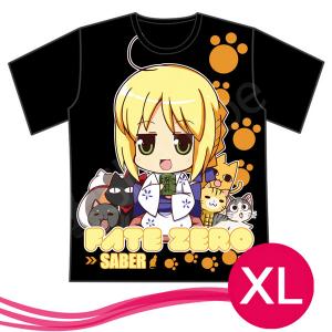 fate stay night saber（セイバー）Tシャツ　男女兼用　ブラック サイズ：XL