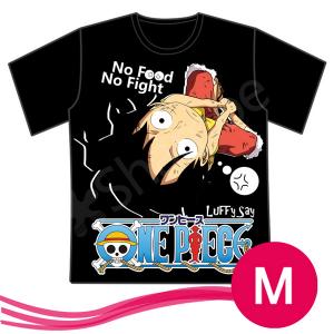 ONE PIECE 【ワンピース】 ルフィ　Tシャツ　男女兼用　ブラック　サイズ：M