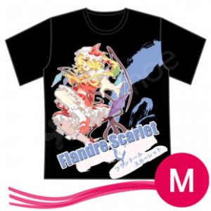 コスプレ衣装 東方Project フランドール 半袖Tシャツ　男女兼用　ブラック　Mサイズ