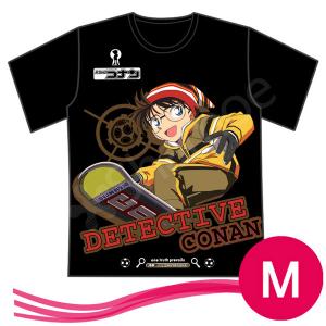 「名探侦コナン」江戸川コナン　Tシャツ　男女兼用　ブラック　サイズ M