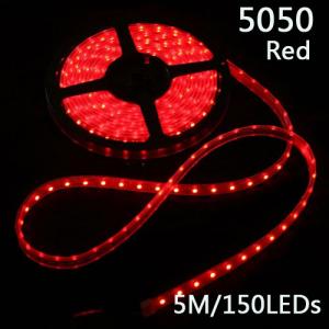 5m防水150LEDs LEDテープライト／ストリップライト/リボンライト／クリスマスイルミネーション　SMD5050　レッド