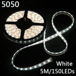 5m防水LEDテープライト／ストリップライト/リボンライト／LEDイルミネーションライト 5050SMD　150LEDs　白