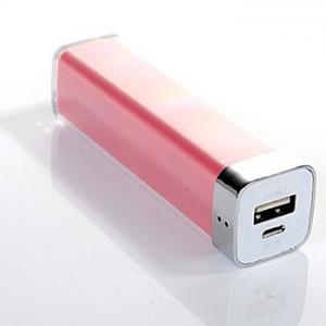 iPhone5用モバイルバッテリ 2200mAh 　iPhone5対応充電器　小型　汎用　ピンク