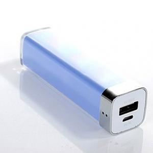 iPhoneモバイルバッテ　iPhone5用充電器　2200mAh　汎用　小型　クラシックブルー