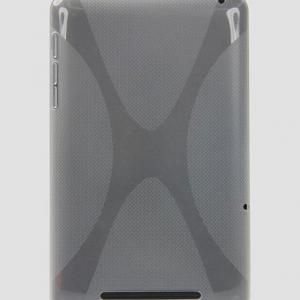 Nexus7対応ケース／カバー 防振Nexus7カバー 透明グレー