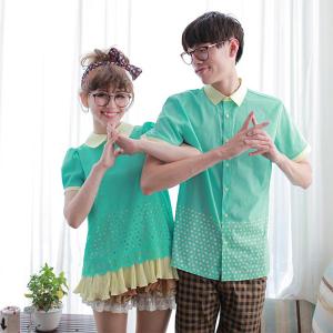 ペアtシャツ 2着セット おそろい カップル お揃いペア ペア ルック トップス レディース メンズ 人気 夏