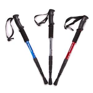 超軽量 4段式 ストック 登山 トレッキングステッキ I型 登山杖 ポール ステッキ ハイキング トレッキング 山登り