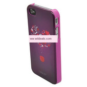 iPhone 4／4S保護ケース/カバー 超薄PC・PET　紫