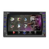 6.2インチ 2DIN TFT 車載DVDプレーヤー電動アシストコントロールパネルGPS iPod RDS TV Bluetooth　汎用