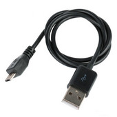 Micro USBデータケーブル　OTG　標準USB2.0端子 PVC　0.5m／１ｍ　ブラック