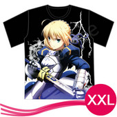 fate stay night saber（セイバー）Tシャツ　ブラック サイズ：XXL