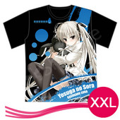 コスプレ衣装 縁の空（ヨスガノソラ）春日野 穹 半袖Tシャツ　ブラック　XXLサイズ