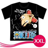 ONE PIECE 【ワンピース】 ルフィ　Tシャツ　男女兼用　ブラック　サイズ：XXL