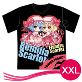 東方project フランドール・スカーレット　Tシャツ　男女兼用　ブラック　XXLサイズ