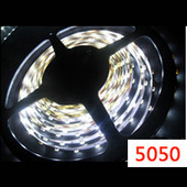 高輝度 SMD5050 LEDテープライト／ストリップライト 5m ホワイト イルミネーション・LED小物・店舗装飾品・インテリア　