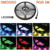 新型5m SMD5050 RGB 300LEDs LEDストリップライト/テープライト／リボンライト変色　