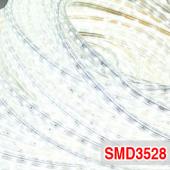 高輝度 SMD3528型LEDチュープライト／テープライト 5M 60LEDs／m 12V　ホワイト