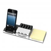 iPhone5/4Sスマホスタンド iPhone5対応ベース カードリーダー ケーブルウェイトホルダー USB HUB